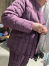 俞兆林中老年人女士媽媽羽絨棉服內膽套裝秋冬季輕薄修身保暖棉襖兩件套 葡萄紫女套裝 3XL 建議118-138斤 曬單實(shí)拍圖
