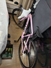 坎普RADON 公路車(chē)單車(chē)圈剎運動(dòng)賽車(chē)碳纖維前叉自行車(chē) 粉色18速 460碼 曬單實(shí)拍圖
