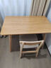 元優(yōu)實(shí)木電腦桌書(shū)桌臺式電腦家用桌子現代簡(jiǎn)約簡(jiǎn)易辦公桌桌椅組合套裝 原木款+椅子無(wú)油漆 100*60*75 曬單實(shí)拍圖