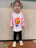 巴帝巴帝秋季新款嬰幼兒女童打底褲長褲外穿保暖休閑 黑色  小兔寶貝 100 曬單實(shí)拍圖