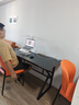 甄嚴(yán)選電腦桌臺(tái)式電競桌椅套裝組合桌子辦公家用桌學(xué)習(xí)桌書房書桌寫字桌 【黑架+黑碳纖紋面】單桌160*70 曬單實(shí)拍圖
