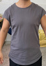 續點(diǎn)寬肩背心男無(wú)袖寬松夏棉彈力運動(dòng)健身砍肩圓領(lǐng)潮男士打底衫t恤男 深灰色寬肩 L 碼（135-153斤左右）寬松版型 曬單實(shí)拍圖