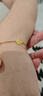 周六福5G足金黃金手鏈福字福牌女生日禮物計價(jià)A0710289約2.32g16+3cm 曬單實(shí)拍圖