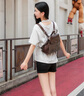 CHARLES&KEITH25秋新品大容量復古通勤繩結雙肩背包生日禮物CK2-60671790 Distressed Coffee咖啡色 M 曬單實(shí)拍圖