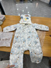 巴拉巴拉童裝嬰兒連體羽絨服輕薄羽絨服寶寶衣服2025冬裝抱衣爬服男童女童 白藍色調-白鴨絨 90 cm-充絨量47g 曬單實(shí)拍圖