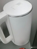 燒水壺熱水壺電熱水壺不銹鋼膽保溫一體全自動恒溫大容量家用快速壺開水壺雙層防燙便攜式電水壺 2.3L 白色【智能保溫】 曬單實拍圖