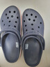 卡駱馳（CROCS）洞洞鞋貝雅卡駱班輕便耐磨一腳蹬休閑鞋|205089 深藍/辣椒紅-4CC 41 /42(260mm) 曬單實(shí)拍圖