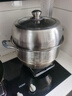 美廚（maxcook）蒸鍋全304不銹鋼36cm三層蒸鍋感溫復(fù)底湯鍋 燃氣電磁爐通用MCZ774 曬單實拍圖