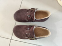 鹿季復古加絨勃肯鞋女2025秋冬季新款懶人一腳蹬休閑配裙子低幫小單鞋 秋栗色 37 曬單實(shí)拍圖