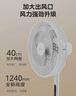 美的（Midea）【颶風節(jié)能】七葉柔風立式電風扇/家用輕音落地扇/臺式小型風扇/大風力遙控定時搖頭風扇 SAH35BSJ 曬單實拍圖