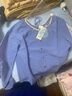 茵曼（INMAN）法式氣質(zhì)套頭長(cháng)袖襯衫女2025秋季時(shí)尚寬松系帶花邊圓領(lǐng)襯衣 靛藍色 S 曬單實(shí)拍圖