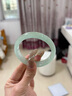 小星娜“絕美告白”玉手鐲子翡翠手鐲冰種七夕情人節禮物送女友老婆處理 “絕美告白”翡翠手鐲 58mm-59mm（贈玉石吊墜+禮盒） 曬單實(shí)拍圖