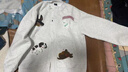 棉致美式復(fù)古小狗開衫外套女春秋季2025新款棒球服潮流休閑寬松衛(wèi)衣 H953白花灰色【常規(guī)高品質(zhì)35.5】 L 100-120斤 曬單實(shí)拍圖