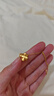 中國黃金（CHINA GOLD）黃金項鏈女士足金四葉草吊墜純金鎖骨鏈掛墜七夕情人節禮物送女友 【京速達】約0.5g*配銀鏈*甄選禮盒 曬單實(shí)拍圖