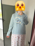 Teenie Weenie小熊女裝衛(wèi)衣冬季學(xué)院連帽簡約休閑萌趣加絨保暖上衣 淺藍(lán)色 M (165) 曬單實(shí)拍圖