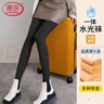 浪莎打底褲女春秋薄款美腿顯瘦光腿神器裸感水光連褲襪 黑色踩腳 曬單實拍圖