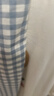 云想衣兒童睡衣春夏季透氣莫代爾櫻桃藍格小狗女童睡衣可外穿家居服M碼 曬單實(shí)拍圖