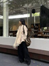 朱爾圍巾女生2025年新款外搭氣質(zhì)羊毛圍巾女士冬季高檔款禮盒生日禮物 【米白色】100%羊毛 曬單實(shí)拍圖