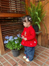 幼歌（YOUGE）嬰幼兒秋季新款柔軟加絨衛(wèi)衣裙女寶寶舒適打底褲兩件套 紅色上衣 （66-90肩開(kāi)扣） 90 cm 曬單實(shí)拍圖
