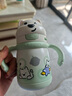 babycare西高地保溫杯學(xué)飲兒童寶寶學(xué)生上學(xué)水壺吸管直飲杯外出6月+-小綠 曬單實(shí)拍圖