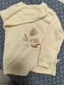 童泰（TONGTAI）嬰兒套裝四季純棉寶寶衣服男女童家居服內衣兒童上衣褲子黃色80碼 曬單實(shí)拍圖