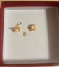 萃華珍珠四葉草耳釘黃金耳飾足金999送禮紀念日送女友老婆生日禮物 四葉草耳釘約3.5g【不支持七天無(wú)理由退貨】 曬單實(shí)拍圖