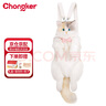 Chongker寵客三花貓包仿真毛絨玩偶公仔治愈生日禮物 淡三花背包+珍珠圍脖 曬單實(shí)拍圖