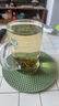 初構(gòu)想耐熱鋼化玻璃杯子家用茶杯帶把水杯大容量泡茶杯加厚綠 班尼450ml【兩支】不含貼紙 曬單實(shí)拍圖