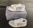 耐克喬丹女子AJ1牛仔布拼接板鞋秋季新款低幫運動(dòng)鞋JORDAN HQ2004 400舊藍/白/橡皮淺褐/帆白 41 曬單實(shí)拍圖