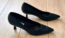 CHARLES&KEITH簡(jiǎn)約通勤尖頭高跟鞋單鞋婚鞋女鞋子女生日禮物CK1-60361352 Black Textured黑色紋理 37 曬單實(shí)拍圖