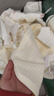 愛(ài)寶適嬰兒衣服春秋純棉新生兒半背衣寶寶上衣和尚服2件套 黃色52碼T193 曬單實(shí)拍圖