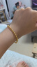 周六福七夕禮物  黃金轉(zhuǎn)運珠女款硬金桃桃小狐轉(zhuǎn)運珠琺瑯串珠T 定價 足金 果凍萌狐-1.09g 曬單實拍圖