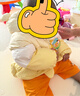 巴拉巴拉嬰兒羽絨服男女童冬季外套撞色萌趣200424107205 曬單實(shí)拍圖