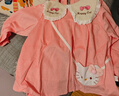 9i9寶寶罩衣秋冬加厚防水吃飯長(cháng)袖反穿衣保暖嬰幼兒園畫(huà)畫(huà)衣A179公主 曬單實(shí)拍圖