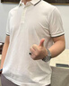 安東尼奧【55%桑蠶絲】清涼舒爽短袖Polo衫男夏新品針織商務(wù)休閑t恤男上衣 曬單實(shí)拍圖