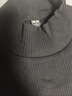 優(yōu)衣庫女裝羅紋高領(lǐng)T恤/長(cháng)袖小高領(lǐng)內搭25秋冬新款479588 09 黑色 XL /165/92A 曬單實(shí)拍圖