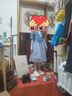 MiniPeace太平鳥(niǎo)童裝秋女童連衣裙F2FAE3E13 牛仔藍色 140cm 曬單實(shí)拍圖