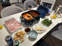 摩飛電器（Morphyrichards）【國家補(bǔ)貼】二代多功能鍋 家用電火鍋電煮鍋電蒸鍋 5升分體式蒸煮一體不沾煎烤料理鍋MR9099藍(lán) 曬單實(shí)拍圖