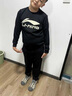 LI-NING KIDS李寧兒童衛(wèi)衣男童女中大童2025春秋新款圓領(lǐng)青少年長袖T恤打底衫 黑色 160 曬單實拍圖