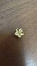 中銀鑫行桃花轉運珠吊墜足金999黃金項鏈掛墜硬金DIY手串送女友禮物 桃花吊墜（克重多退少補） 約0.8g 曬單實(shí)拍圖