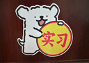 齊選女司機新手車(chē)貼卡通創(chuàng  )意線(xiàn)條狗車(chē)貼磁性汽車(chē)貼紙車(chē)內用品必備 小狗實(shí)習+祝您發(fā)大財【雙磁貼】 曬單實(shí)拍圖