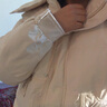 皮爾卡丹冬季羽棉絨衣女中長款保暖棉絨服外套2025新款可脫卸帽長袖針織 米白色 L (110-120斤) 曬單實拍圖