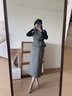 顏域毛呢馬甲背心長(cháng)款半裙兩件套女2025新款冬季穿搭簡(jiǎn)約氣質(zhì)套裝 灰色 XL 曬單實(shí)拍圖