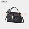 viney牛皮包包女包手提媽媽包中年斜挎單肩包生日禮物大容量送女友老婆 曬單實(shí)拍圖