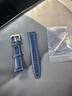 皮米適用于浪琴表帶真皮先行者Spirit系列L3.812原裝款A級牛皮手表帶 藍色帶【A級皮】銀色扣 22mm 曬單實(shí)拍圖