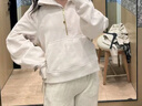 lululemon丨Scuba 女士超寬松款煙囪領(lǐng)衛衣 LW3IFSS 淺象牙白/金 M /L 曬單實(shí)拍圖