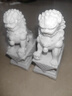 永壽祥 精雕漢白玉石獅子一對(duì)庭院墓地墓碑前家用看門(mén)小號(hào)石雕玉石擺件 【高25cm】獅子1對(duì)+香爐金沙套裝 曬單實(shí)拍圖