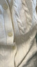 優(yōu)衣庫女裝紐花圓領(lǐng)針織開(kāi)衫/毛衣外套空調衫通勤秋冬新款481477 01 乳白色 L 曬單實(shí)拍圖