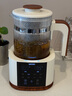 格麗思（GREENIS）煮茶壺養生壺 純鈦噴淋式加熱煮茶器一體式燒水壺蒸茶壺 辦公室蒸茶器茶水分離 電茶壺圍爐煮茶 椰奶白禮盒裝（純鈦壺底-單直筒茶漏） 曬單實(shí)拍圖