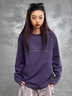 LAZY DAY TREND戶外立體裁剪撞色速干印花T恤女秋季休閑長(zhǎng)袖運(yùn)動(dòng)上衣潮 凝夜紫 S 曬單實(shí)拍圖